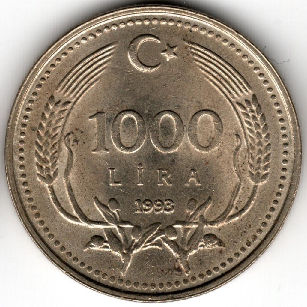 Turkije : 1000 Lira 1990  KM#997  Ref 14898, Ophalen of Verzenden, Overige landen, Losse munt