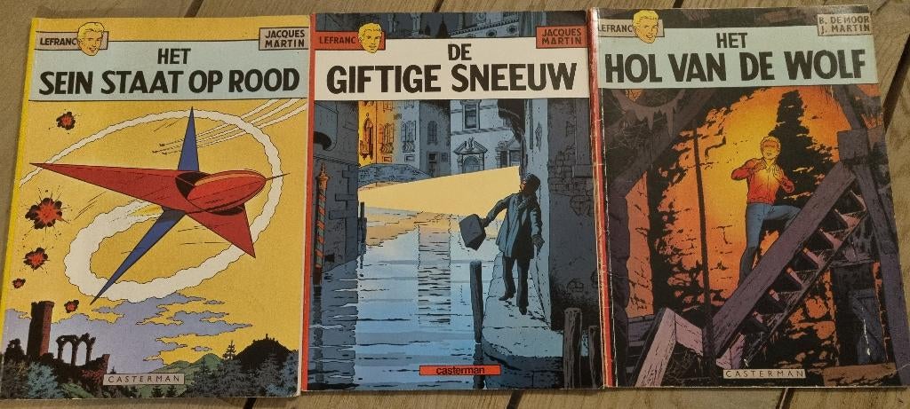Strips Lefranc, Boeken, Meerdere stripboeken, Ophalen of Verzenden, Gelezen
