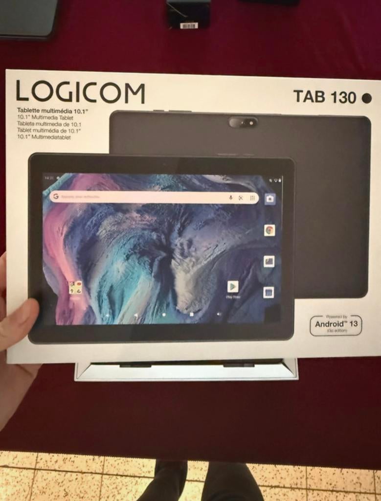 Logicom tablet 130 -32gb -10.1 inch zwart wifi android 13, Ophalen of Verzenden, Zo goed als nieuw