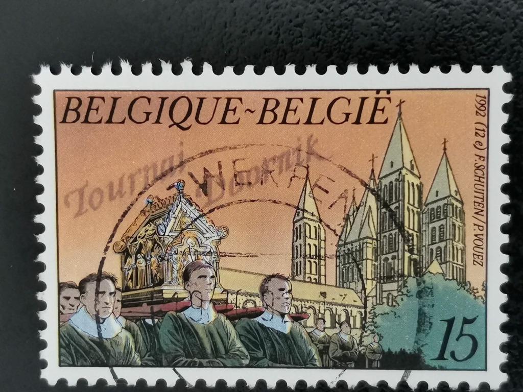 Belgique 1992 - Tournai - Grande procession, Enlèvement ou Envoi, Affranchi
