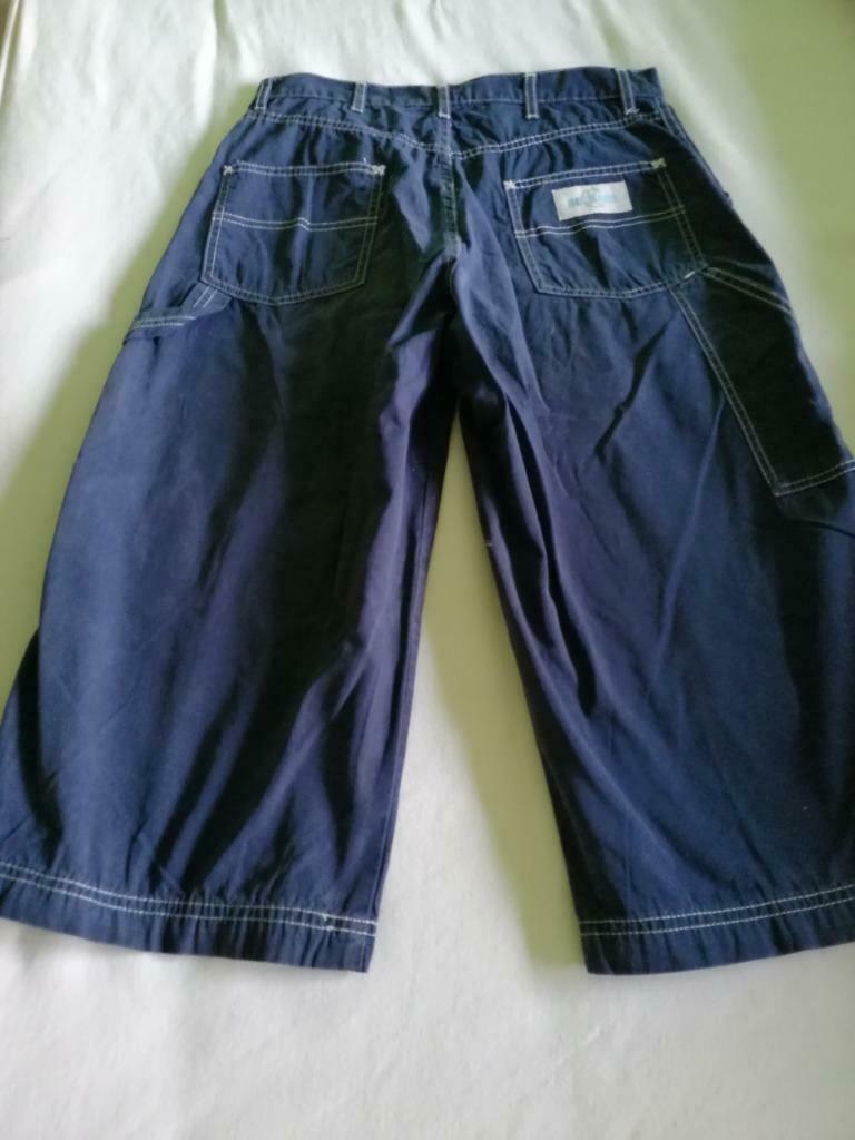 baggy broek  gabber broek kniebroek blauw, Enlèvement ou Envoi, Utilisé, Garçon, Pantalon