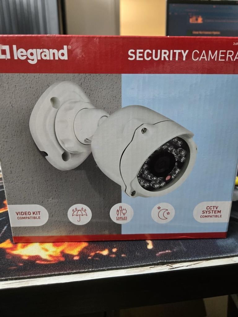Nieuwe Legrand beveiligingscamera – CCTV, Audio, Tv en Foto, Videobewaking, Ophalen of Verzenden, Nieuw, Buitencamera