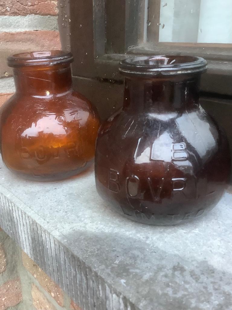 oude flessen van bovril, Antiek en Kunst, Ophalen of Verzenden