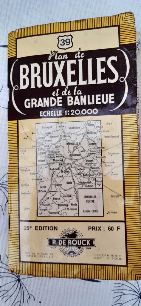 Bruxelles et de la Grande Banlieu, Ophalen of Verzenden, Zo goed als nieuw