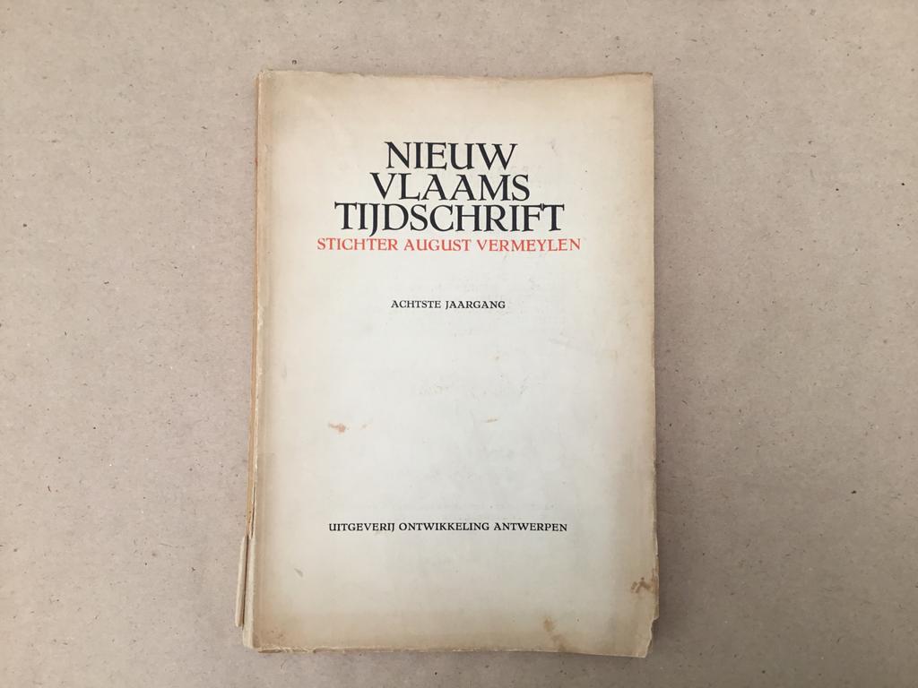 Nieuw Vlaams Tijdschrift August Vermeylen, Ophalen of Verzenden, Gelezen