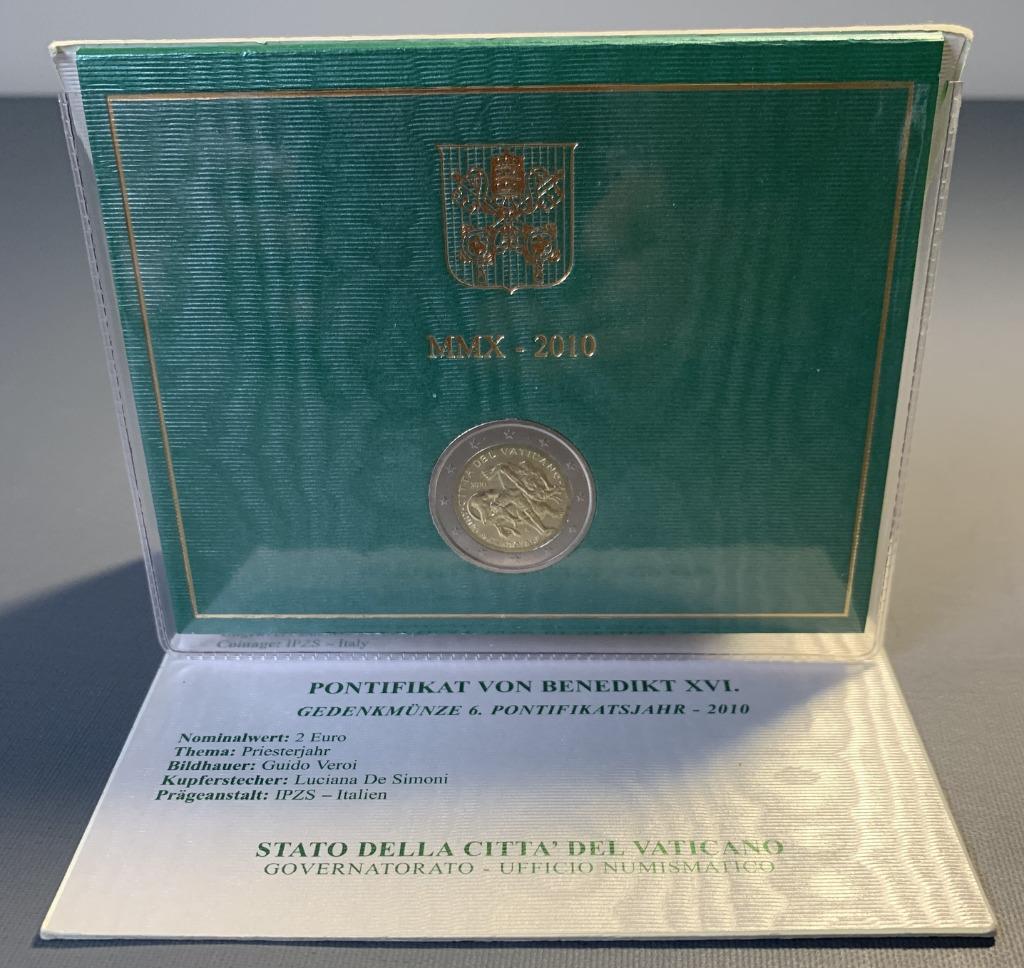 2 euro Vaticaan 2010 Vaticaanstad anno Sacerdotale, Enlèvement ou Envoi, Vatican, 2 euros, Monnaie en vrac