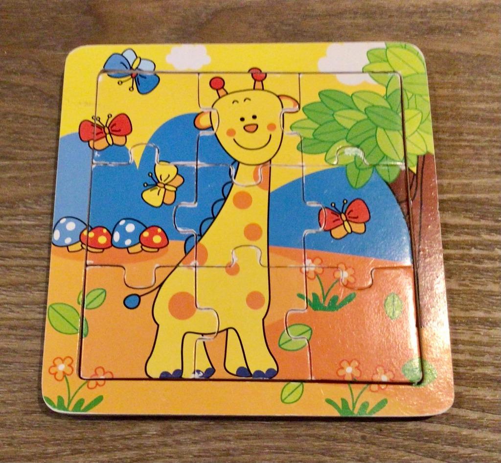 Puzzle en bois girafe, Enlèvement ou Envoi, Utilisé, 6 mois à 2 ans, Moins de 10 pièces