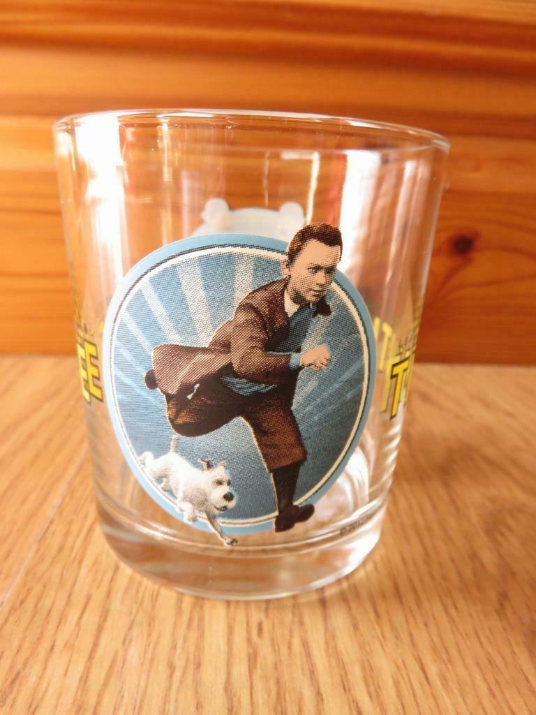 superbe verre les aventures de Tintin avec les Dupont, Enlèvement ou Envoi, Neuf, Verre à soda