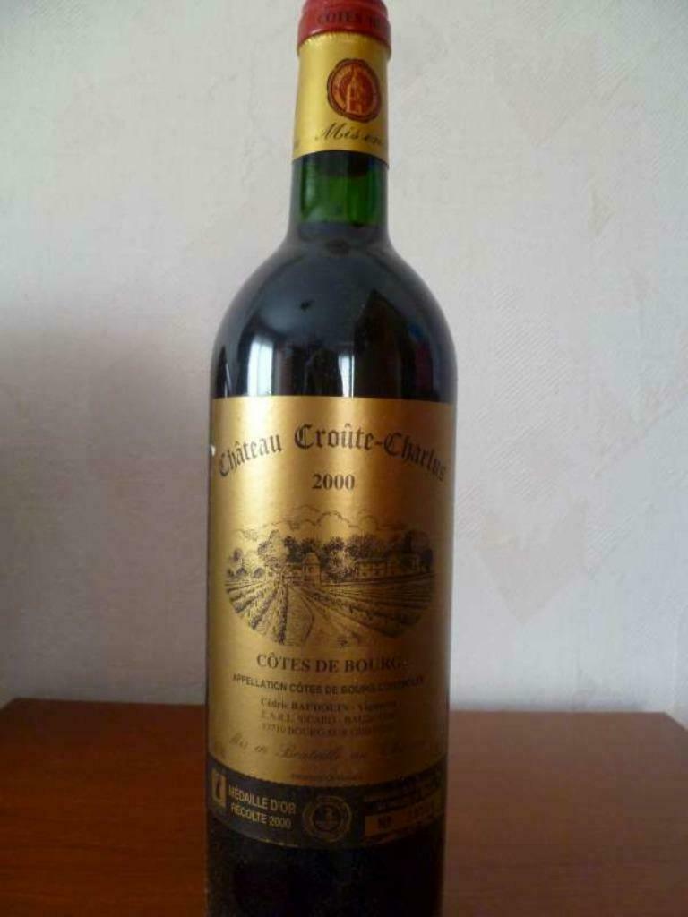 Rode Franse wijn Chateau Croute- Charlus 2000, Ophalen, Frankrijk, Nieuw, Rode wijn