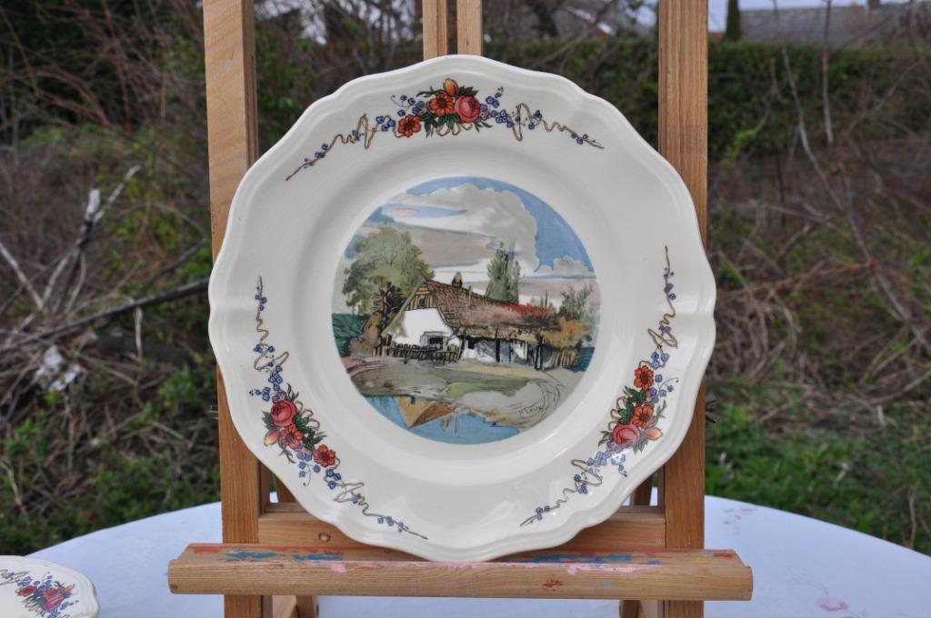 assiette plate obernai sarreguemines (5), Antiek en Kunst, Ophalen of Verzenden