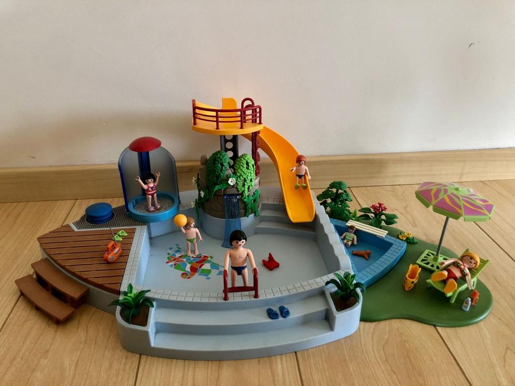 Playmobil zwembad nr 4858, Kinderen en Baby's, Speelgoed | Playmobil, Ophalen, Zo goed als nieuw