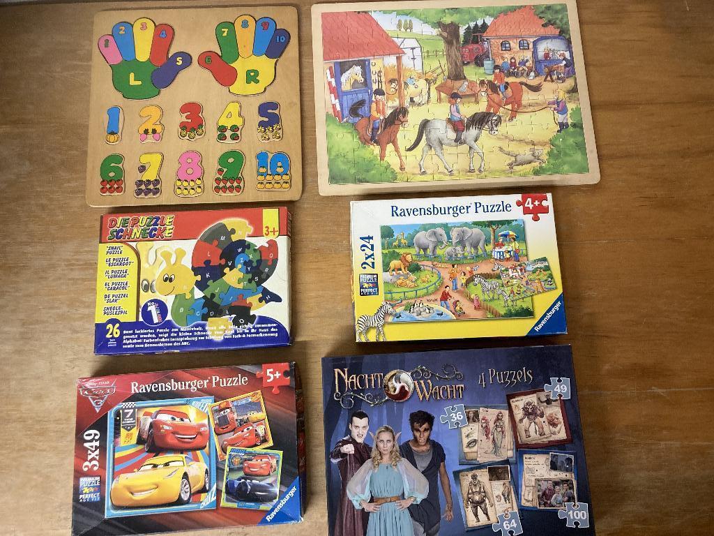 Puzzels, Enlèvement, Comme neuf, 2 à 4 ans, En bois