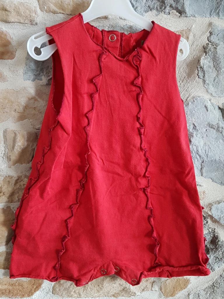 POUDRE DE PERLIMPINPIN - Combinaison rouge - T.18 mois, Garçon ou Fille, Enlèvement ou Envoi, Ensemble, Utilisé