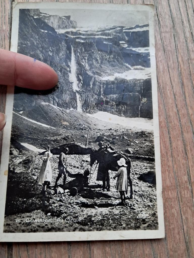 Pk 1947 : Gavarnie au cirque, France-Espagne, Enlèvement ou Envoi