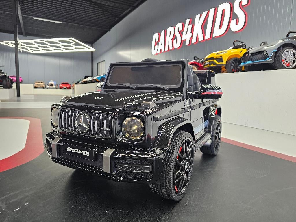 Kinderauto Mercedes G63 - soft start - leren zit - 4 motors, Ophalen of Verzenden, Nieuw, Afstandsbediening