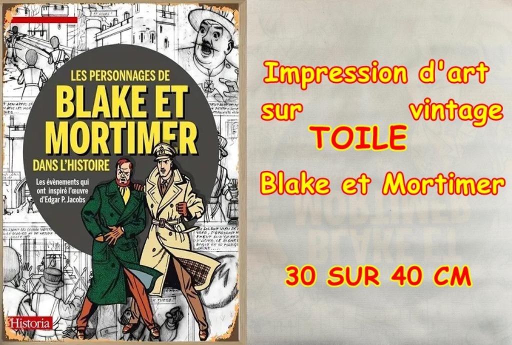 BLAKE MORTIMER A METTRE SUR CADRE, Verzamelen, Verzenden, Kuifje