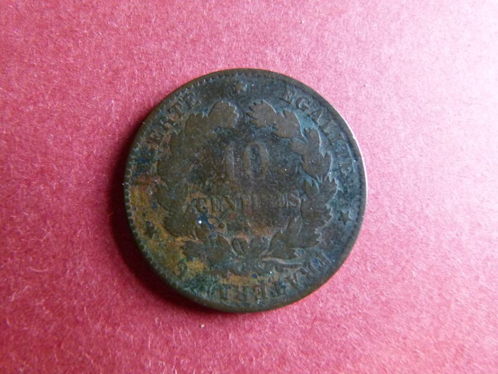 Frankrijk 10 Centimes 1873, Ophalen of Verzenden, Frankrijk, Losse munt