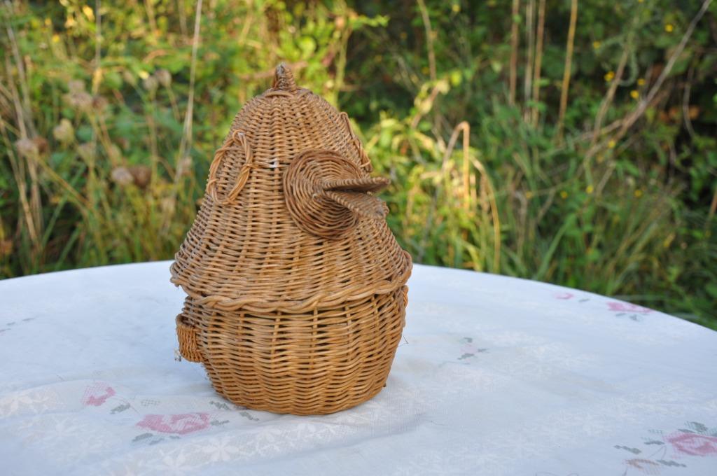 boite de rangement canard en rotin, Enlèvement ou Envoi, Osier, Autres formes, Panier