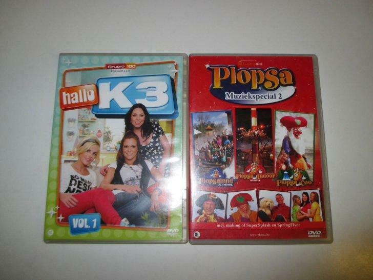 2 Studio 100 DVD's Plopsa en K3, Ophalen of Verzenden, Film