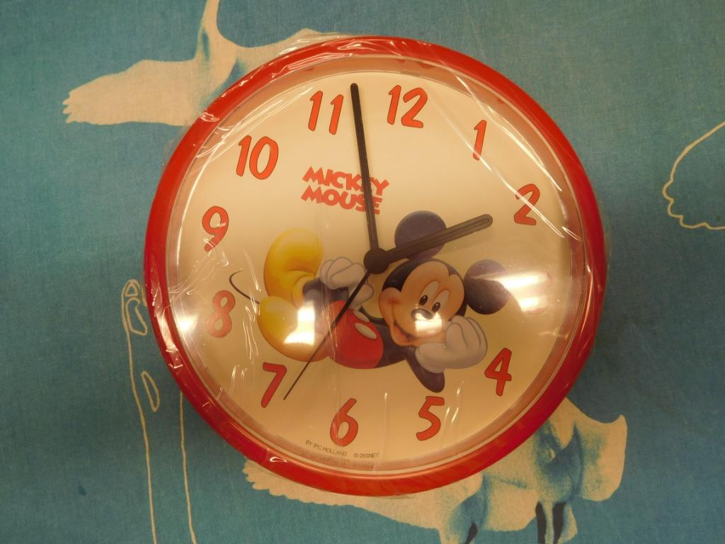 Horloge murale rouge Mickey, Enlèvement ou Envoi, Neuf, Horloge murale