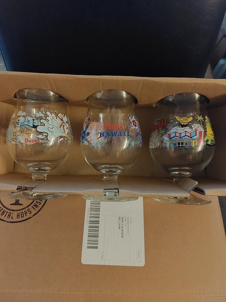Duvel  usa  3 de reeks, Verzamelen, Biermerken, Ophalen of Verzenden, Zo goed als nieuw, Duvel