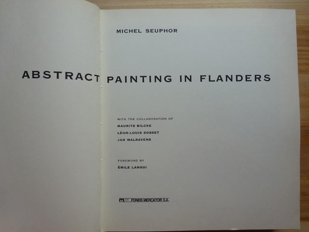 Michel Seuphor, Abstract painting in Flanders, Fonds Mercato, Peinture et dessin, Enlèvement ou Envoi, Comme neuf, Michel Seuphor