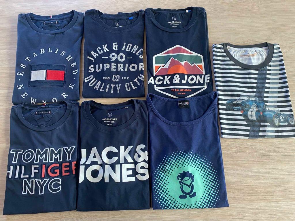 pakket 7 t-shirts - maat 176, Enlèvement ou Envoi, Utilisé, Garçon, Chemise ou À manches longues