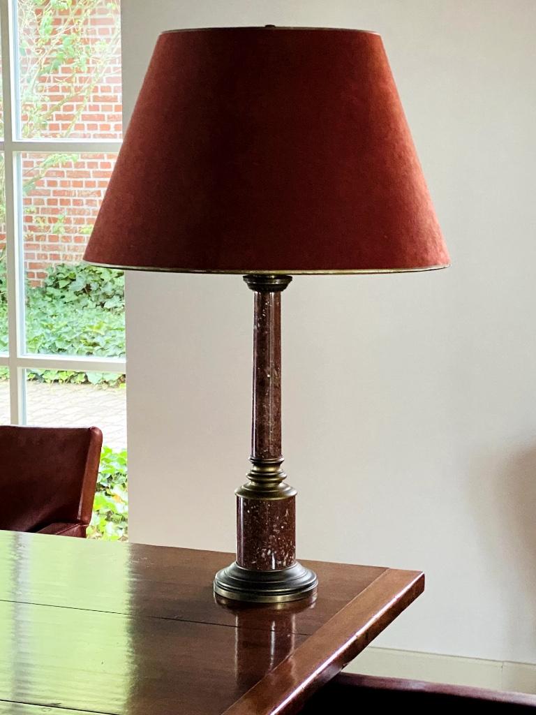 tafellamp marmer, schemerlamp, Antiek en Kunst, Ophalen