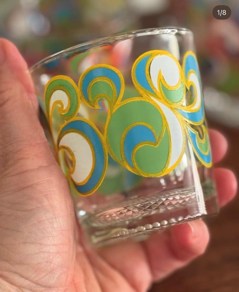 Verres à limonade vintage, verres rétro, prix unitaire, Enlèvement