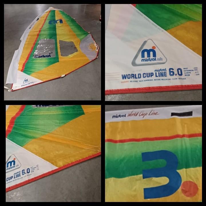 Voile planche à voile MISTRAL 6m2, Planche