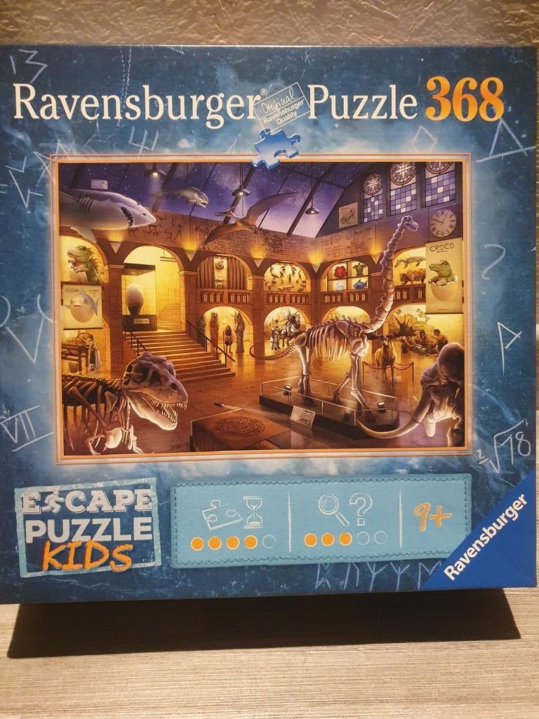 Escape puzzel kids, Ophalen of Verzenden, Minder dan 500 stukjes, Zo goed als nieuw, Legpuzzel