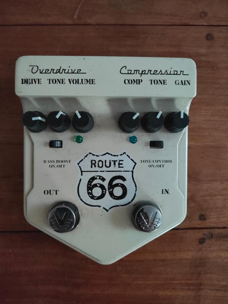 Overdrive / Compressor Route 66 - Visual SOund, Ophalen of Verzenden, Gebruikt, Distortion, Overdrive of Fuzz
