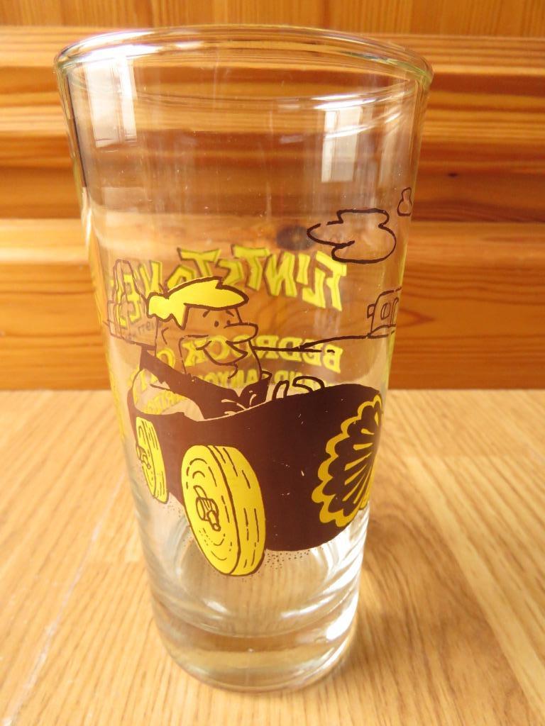 verre les Flintstones Pierrafeu Bedrock city Grand Canyon, Enlèvement ou Envoi, Comme neuf, Verre à soda