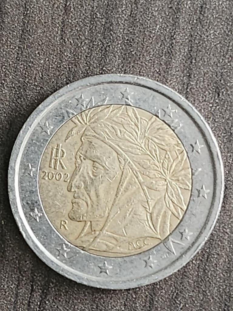 Pièce de 2 euros en provenance d'Italie [2002], Timbres & Monnaies, Enlèvement ou Envoi, Italie, 2 euros, Monnaie en vrac