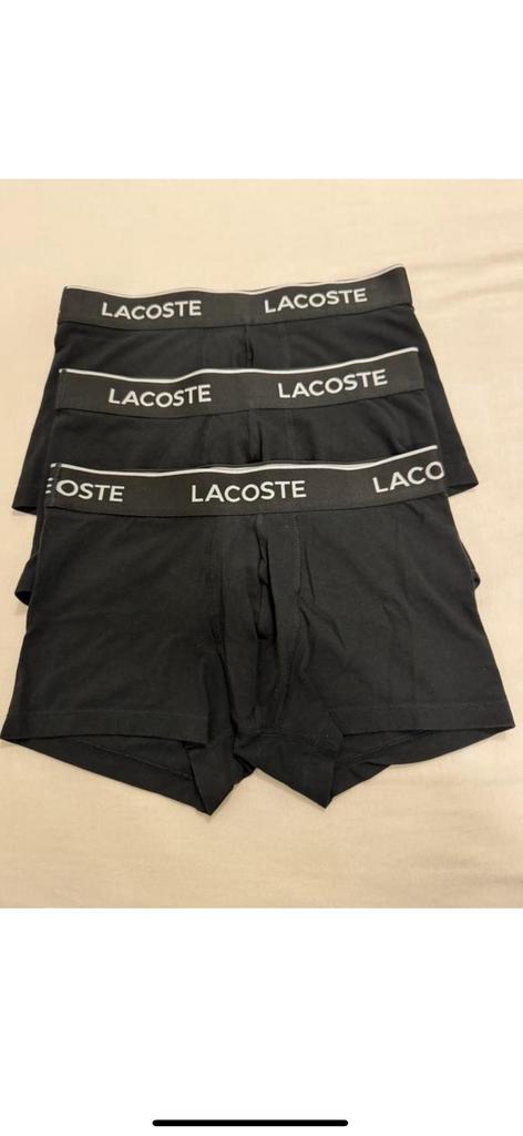 Lot 3 boxers homme neufs LACOSTE taille S, Ophalen, Zwart, Boxer
