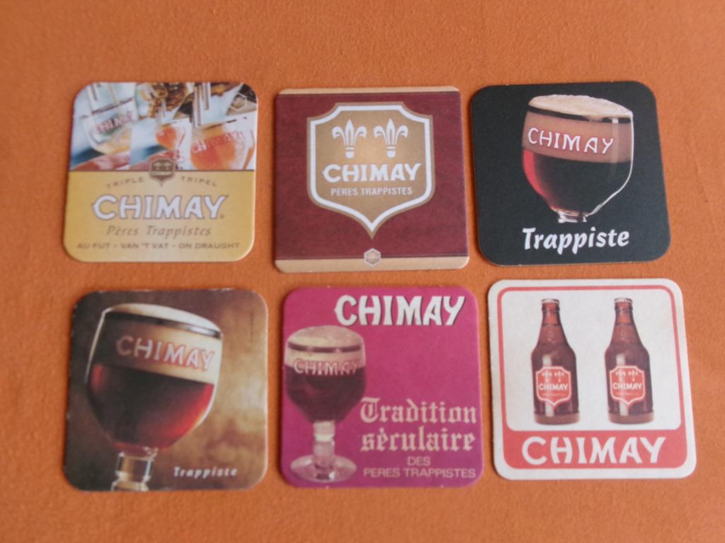 LOT DE 6 SOUS - BOCKS ** CHIMAY **, Enlèvement ou Envoi, Utilisé, Sous-bock, Autres marques