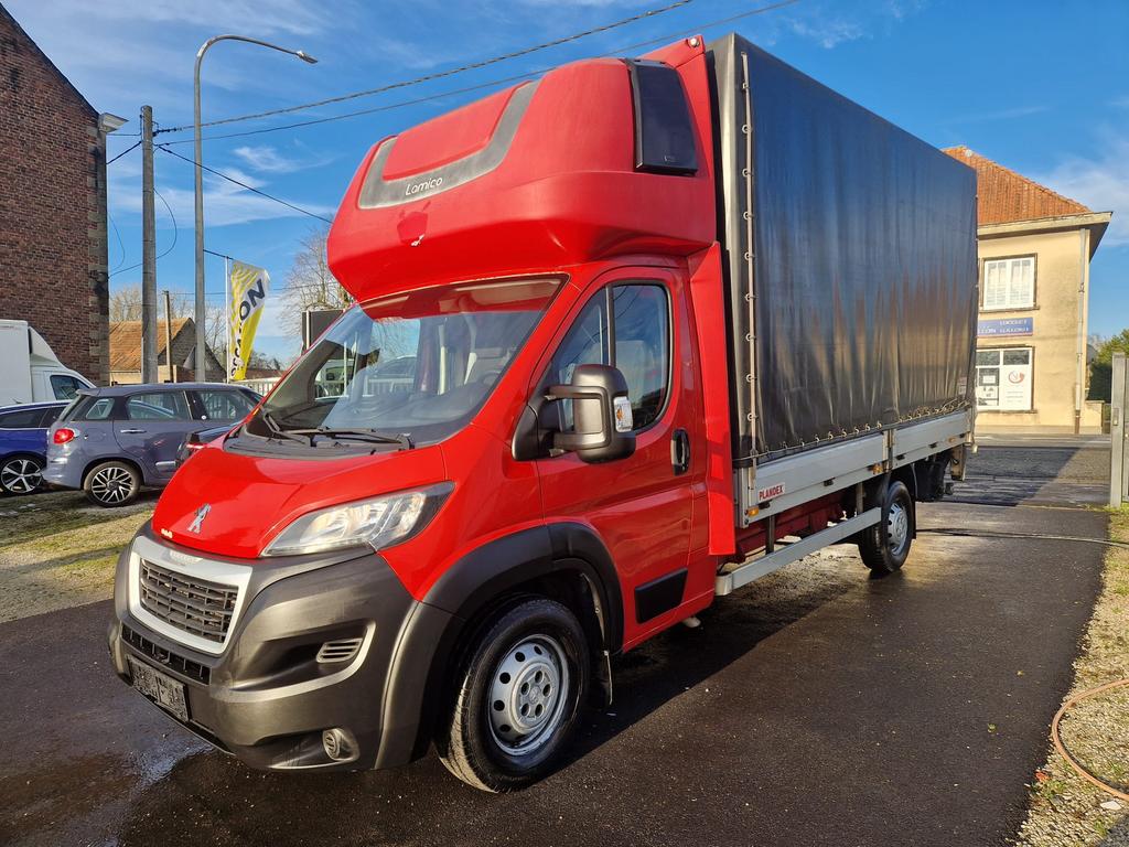 PEUGEOT BOXER 2.0HDI 163 Plateau + lift+stapelbed, Auto's, Testrit aan huis, Stof, 120 kW, Overige carrosserie