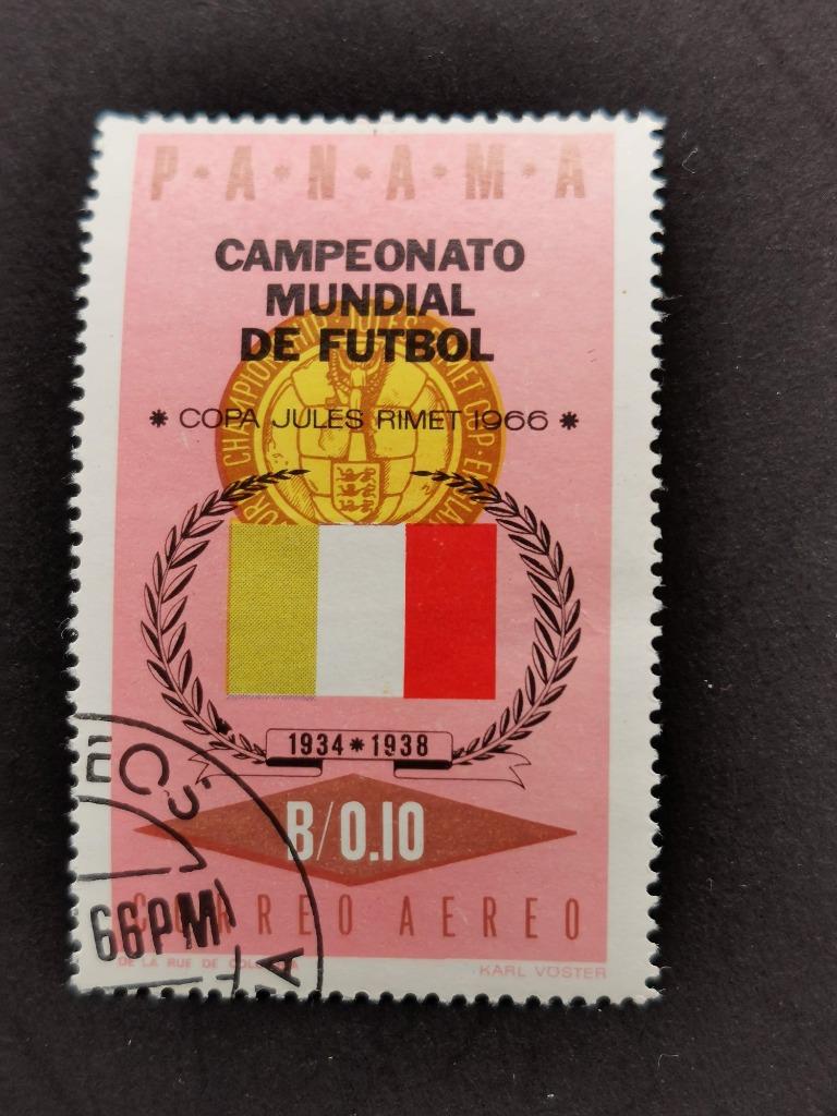Panama 1966 - Coupe du monde de football, drapeau, Enlèvement ou Envoi, Affranchi, Amérique centrale