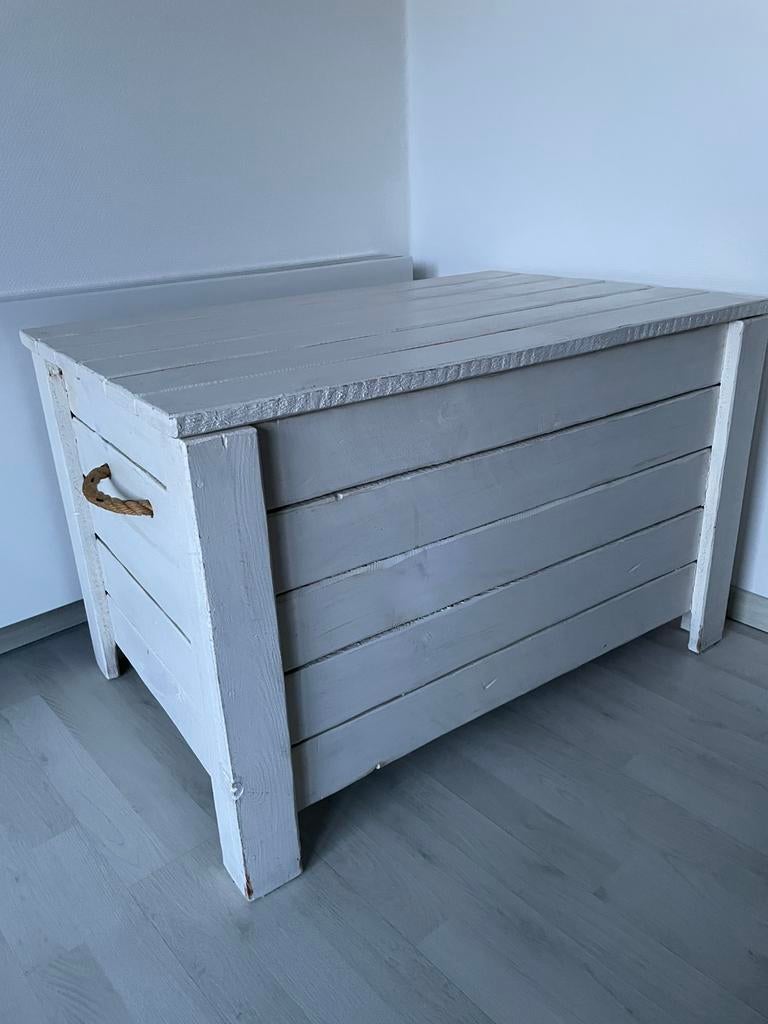 Houten scheepskist, wit, Ophalen, Zo goed als nieuw