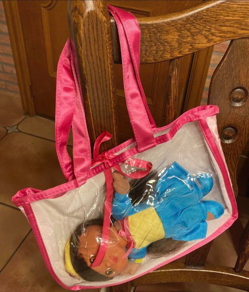 Tasje met Dora pop, Ophalen of Verzenden, Gebruikt, Overige typen