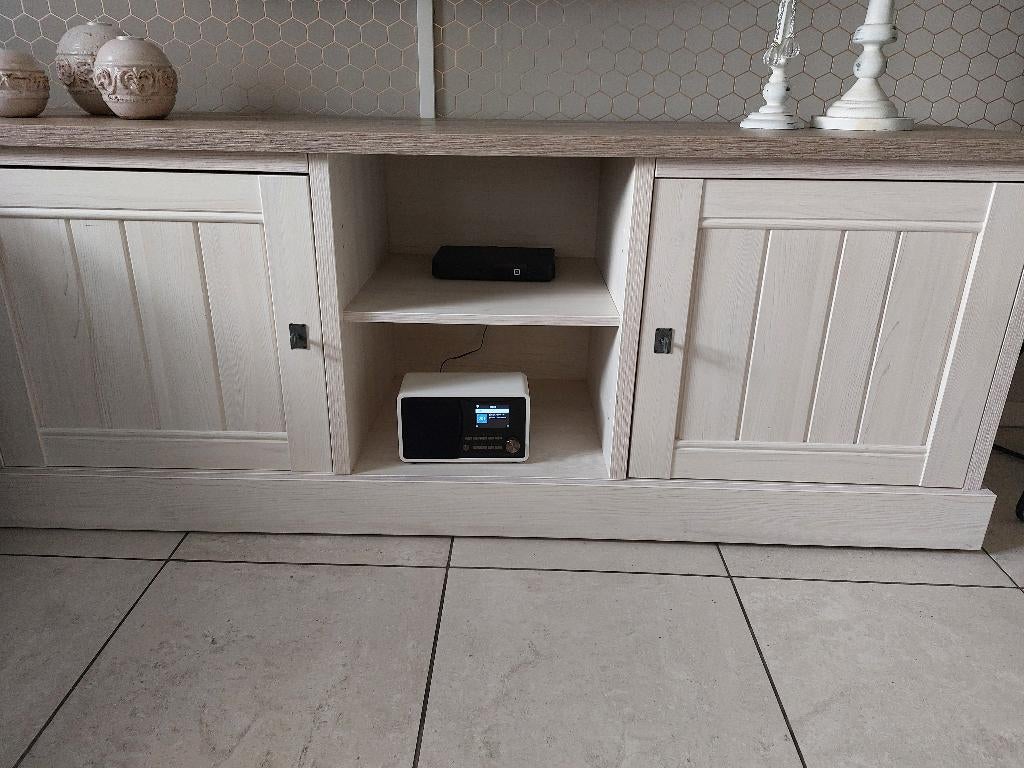 Tv meubel York, Ophalen, 150 tot 200 cm, Zo goed als nieuw, Minder dan 100 cm