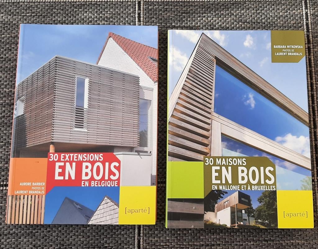 Lot de 2 livres d'architecture en bois, Enlèvement ou Envoi, Comme neuf