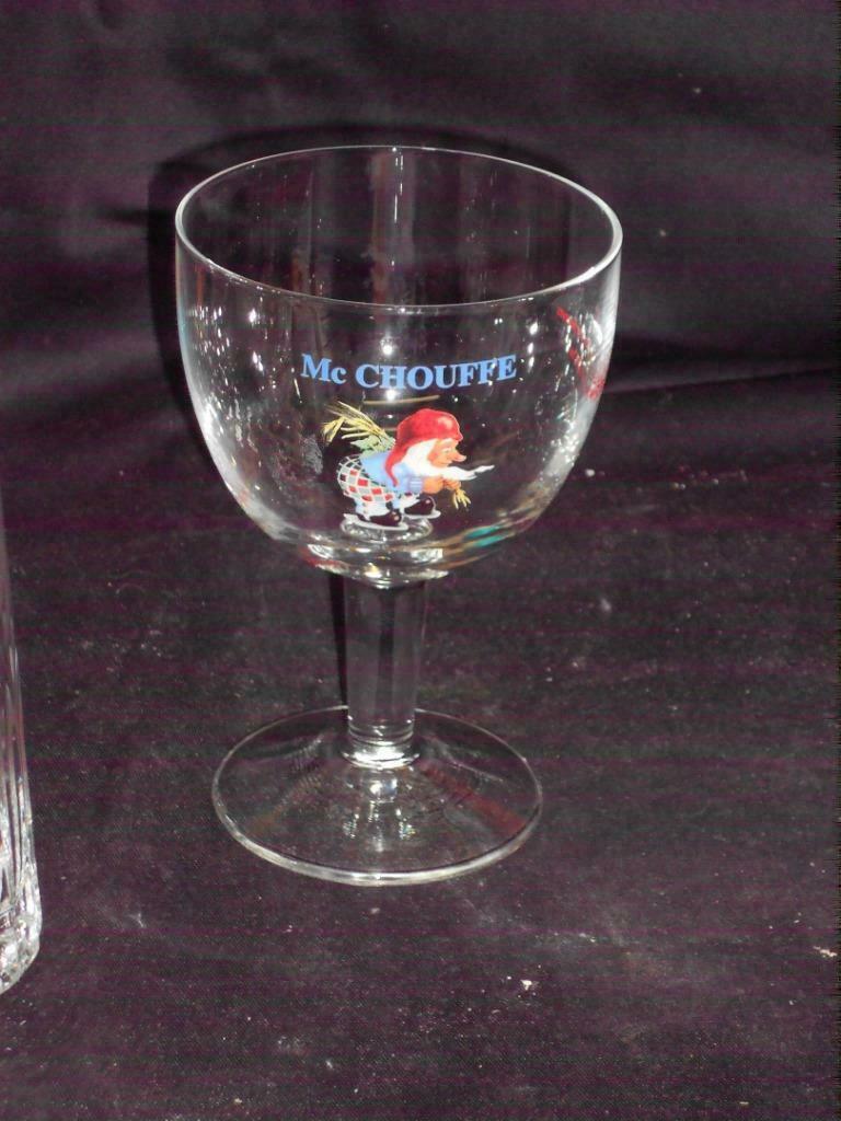 Bierglas.Mc Chouffe.La Chouffe.D'Achouffe. D 121, Verzamelen, Ophalen of Verzenden, Zo goed als nieuw, Glas of Glazen, Overige merken