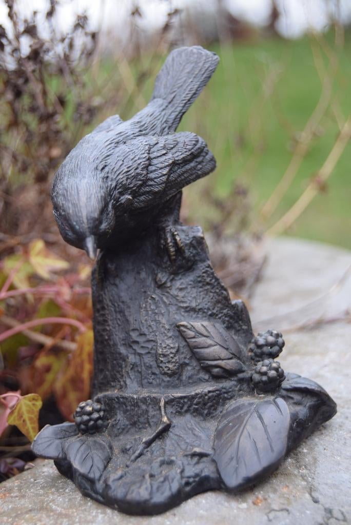 SUPERBE OISEAU EN BRONZE SUR ROCHE, Enlèvement ou Envoi, Bronze