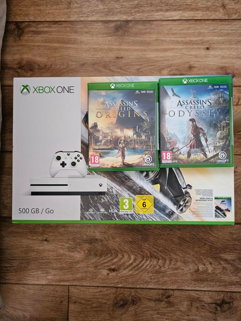 Xbox One S avec 1 manette et 2 jeux, Games en Spelcomputers, Ophalen, Met 1 controller, Xbox One