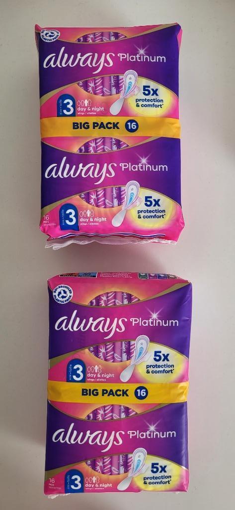 maandverband always platinum big pack 16 stuks, Ophalen of Verzenden, Nieuw