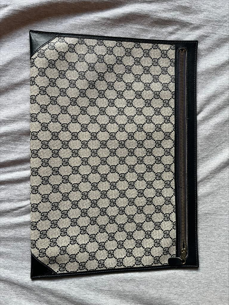 Vintage Gucci‑documentmap, Handtassen en Accessoires, Ophalen of Verzenden, Zo goed als nieuw