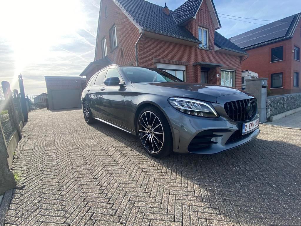 Mercedes C AMG, night pakket, digitaal display, afn trkhk, Auto's, Mercedes-Benz, Automaat, USB, Break, Particulier