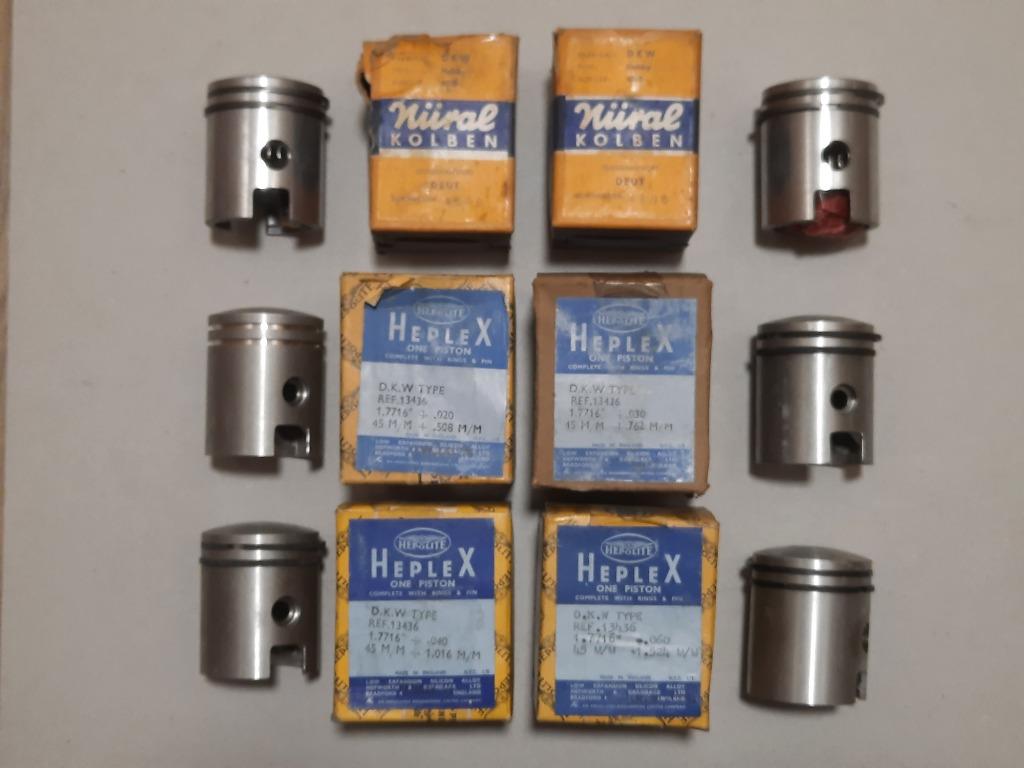 dkw hobby zuiger scooter Hepolite 45 mm 45mm, Motoren, Ophalen of Verzenden, Nieuw