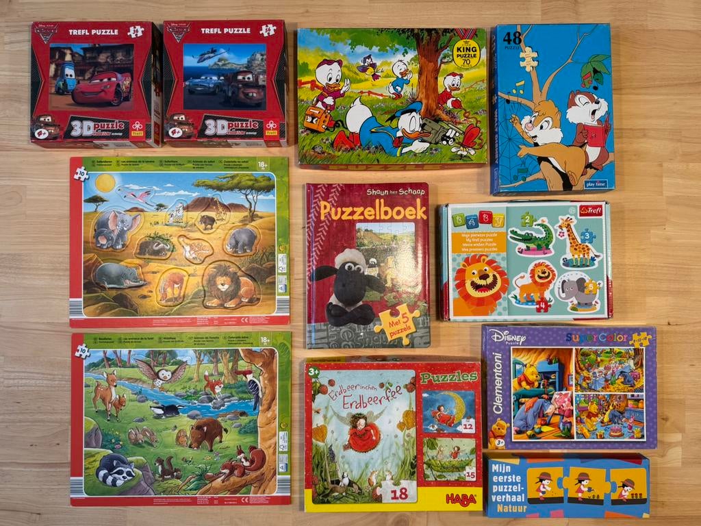 Puzzels allerhande, 24 stuks! 2 tot 70 puzzelstukken, Kinderen en Baby's, Ophalen, Gebruikt
